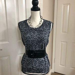 Unbranded Leopard Print Sleeveless Top